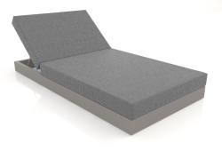 Letto con schienale 100 (Grigio quarzo)