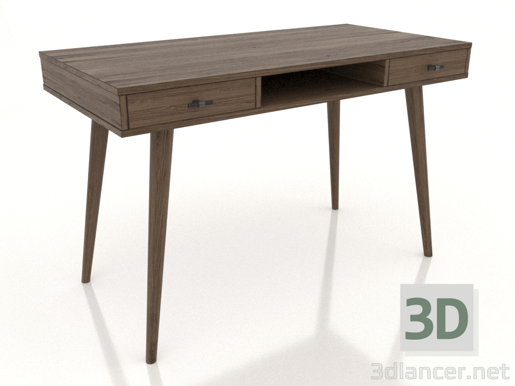 modèle 3D Bureau NEUF 1200x600 mm (frêne éclairci noyer) - preview