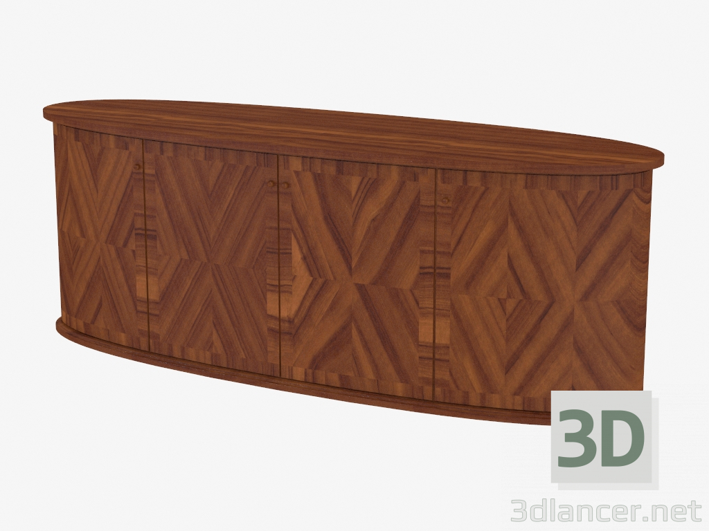 modello 3D Armadio basso modellato (Art. JSD 4101) - anteprima