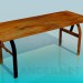 3d model Wooden Bench - preview