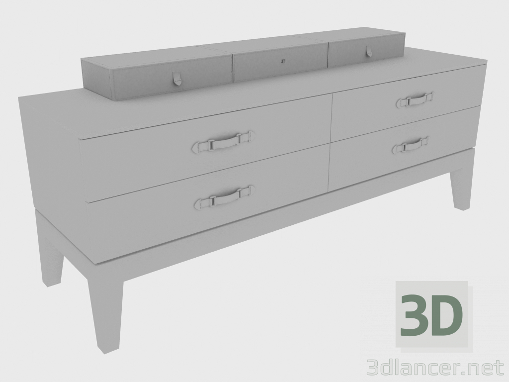 3D modeli Sandıklı Göğüs Sandığı (180x53xH82) - önizleme