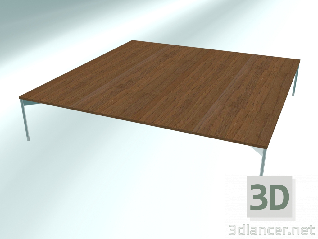 Modelo 3d Mesa de centro quadrada baixa (CS41 Chrome HM12, 1200x1200x250 mm) - preview