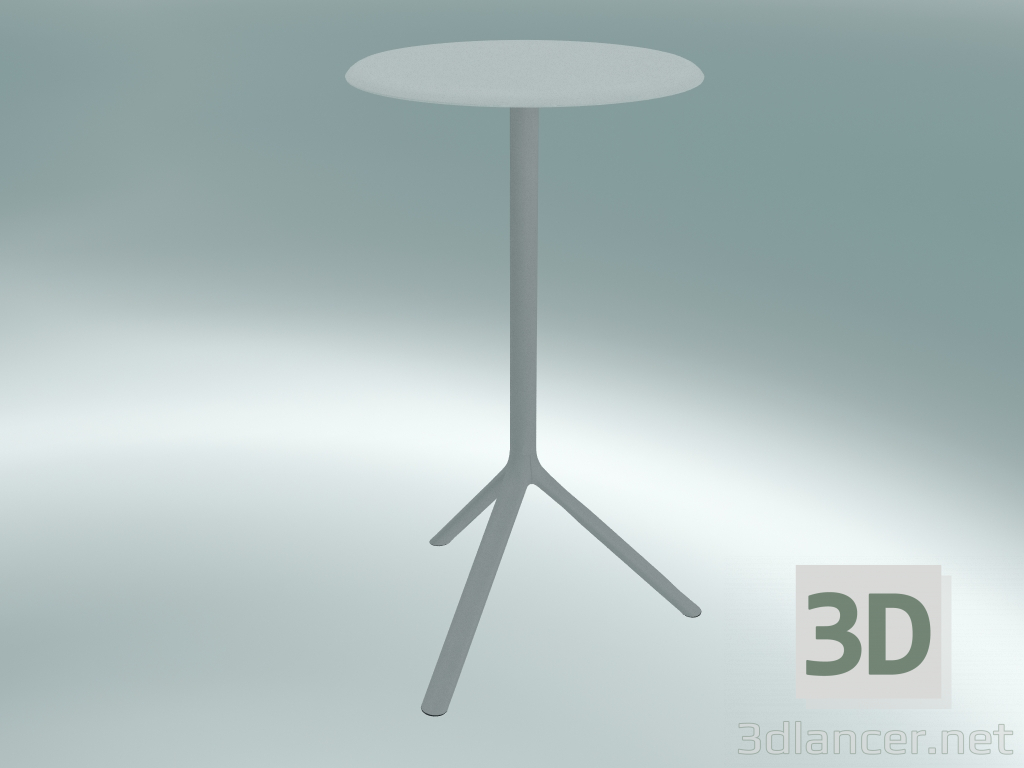 3d model Mesa MIURA (9553-71 (Ø 60cm), H 108cm, blanco, blanco) - vista previa