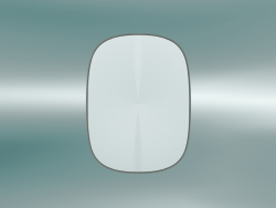 Miroir encadré (petit, gris)