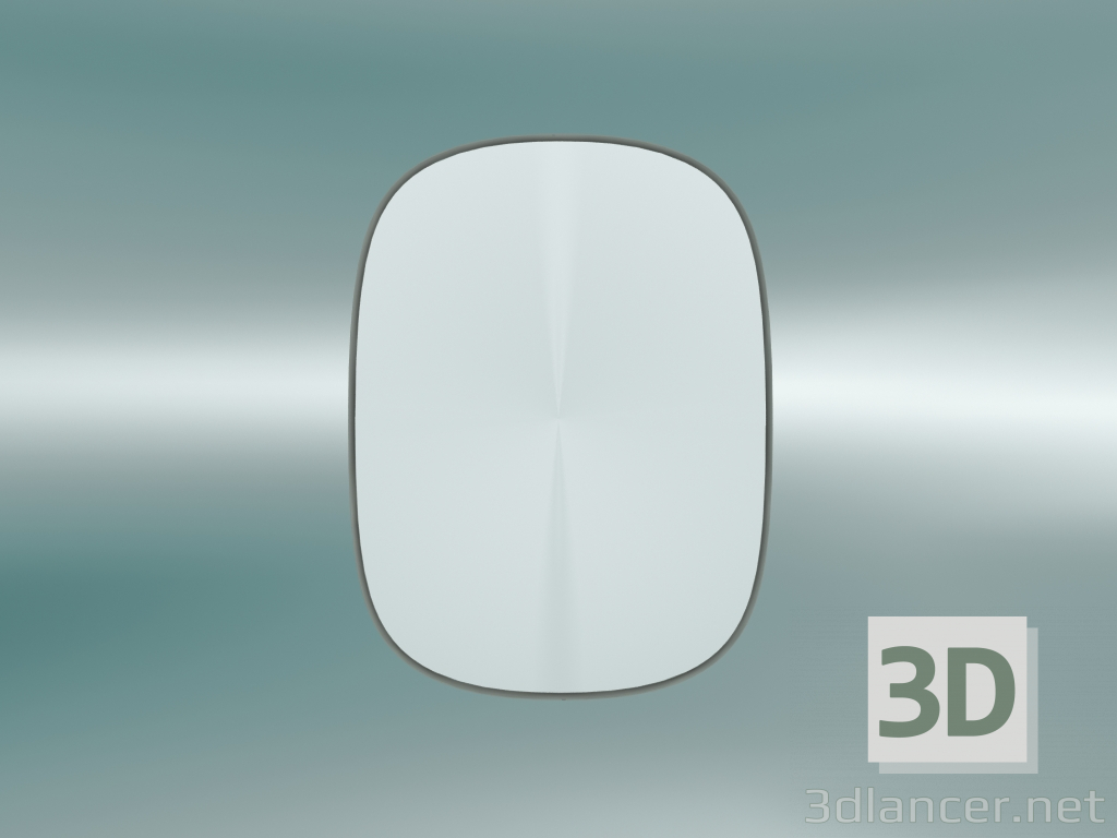 3d model Mirror Framed (Small, Gray) - preview