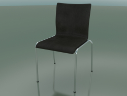 Chair with four legs and extra width, with leather upholstery (121)