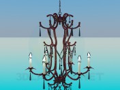 Candelabro de alto com candelabrums