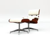 Chaise longue et pouf Eames