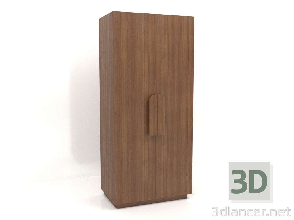 3D modeli Gardırop MW 04 ahşap (seçenek 2, 1000x650x2200, ahşap kahverengi ışık) - önizleme