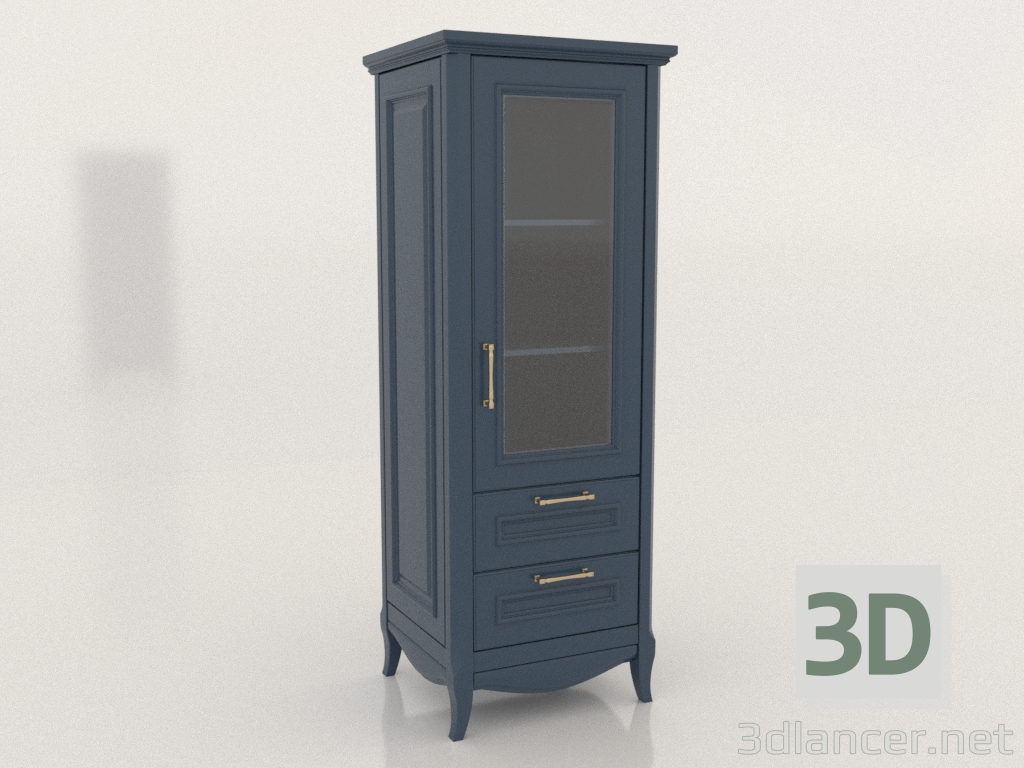 3d model Vitrina 1 puerta 2 (Ruta) - vista previa