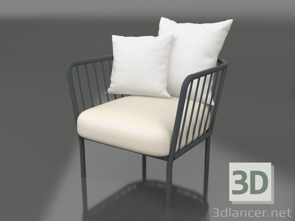 3d model Armchair (Anthracite) - preview