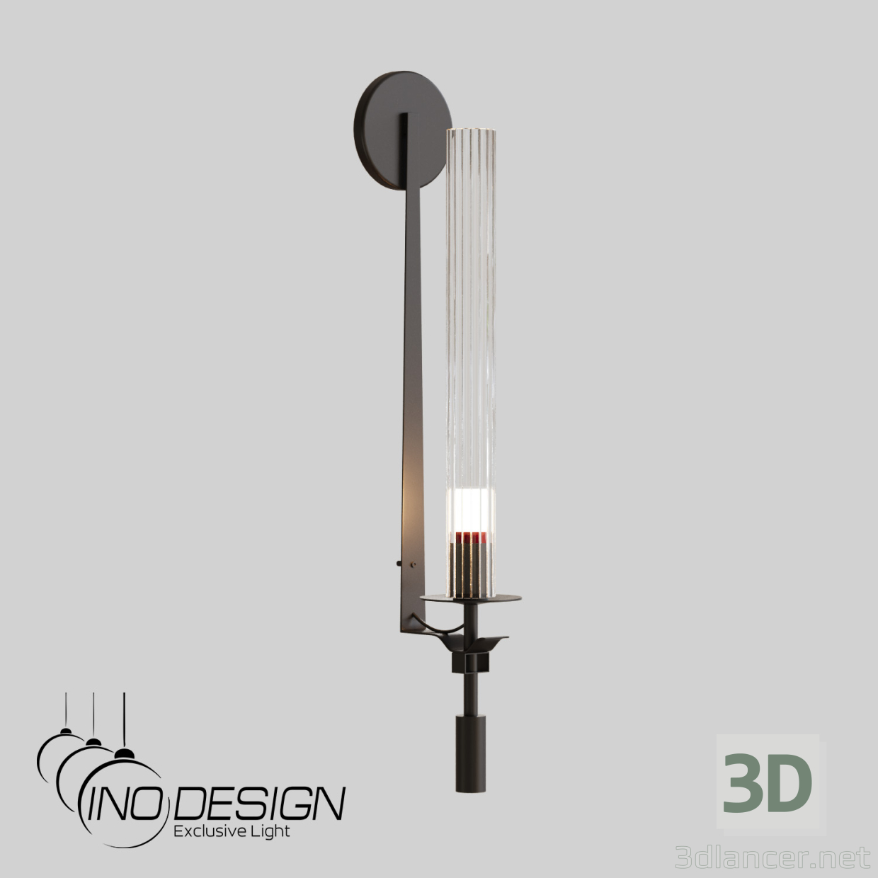 modèle 3D Inodesign Toulon Noir 44.7116 - preview