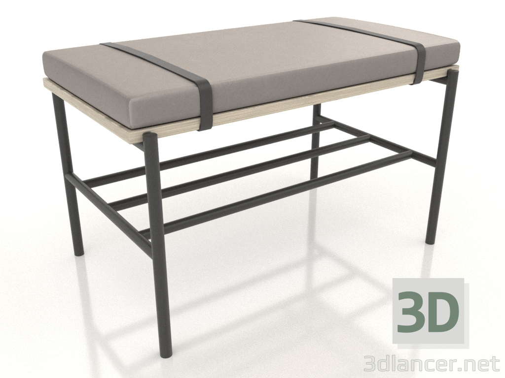 3d model Banco 700 mm (roble iluminado) - vista previa