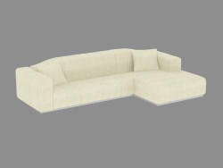 Sofa modulaire angulaire triple Cadillac