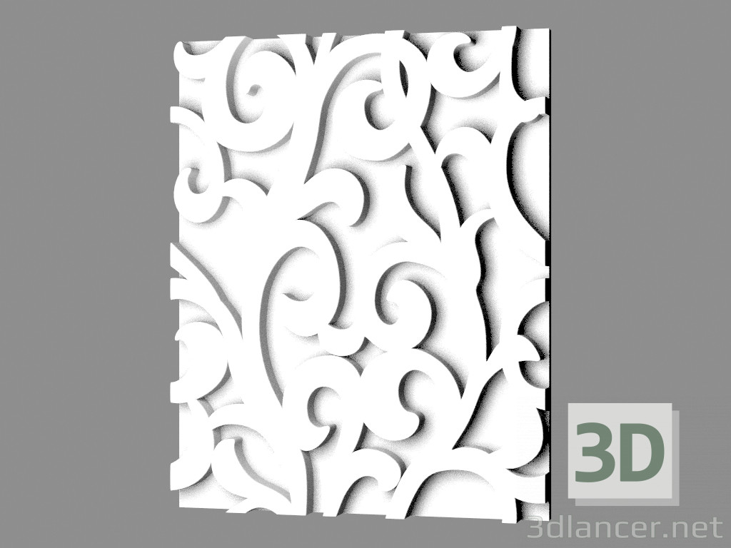 Modelo 3d Painel de parede de gesso (artigo 109) - preview