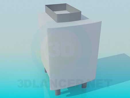 3d model Armario bajo fregadero - vista previa