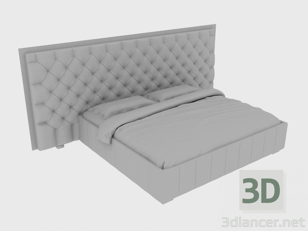 3D modeli Çift kişilik yatak NAPOLEON BED 180 (360x242xh147) - önizleme