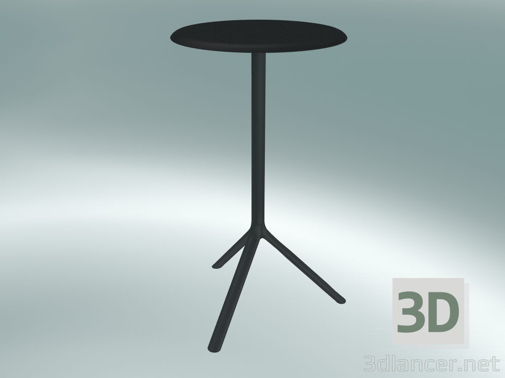 Modelo 3d Mesa MIURA (9553-71 (Ø 60cm), A 108cm, preto, preto) - preview