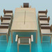 3d model Table and chairs set - preview