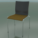 3d model Chair with four legs and extra width, with fabric upholstery (121) - preview