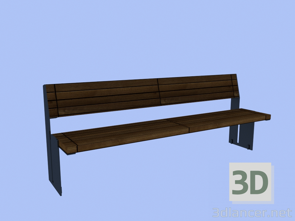 3d model banco - vista previa