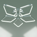 3d model Ceiling lamp 90081-5 (chrome) - preview