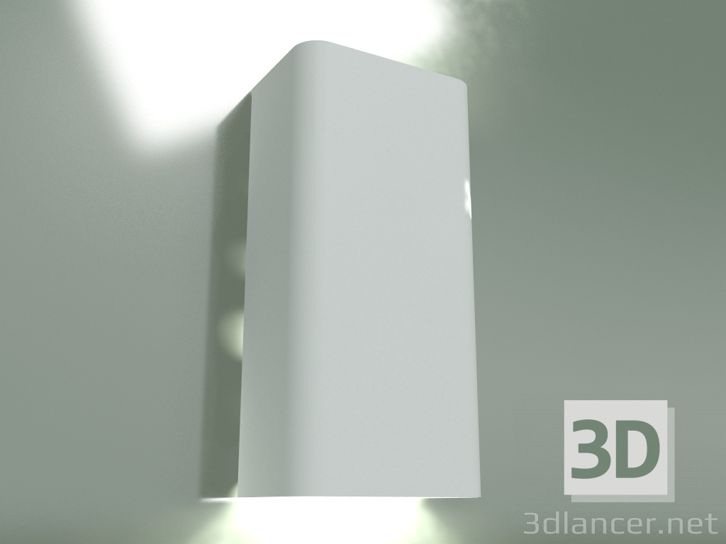 3d model Aplique de pared NW-9706 Bergen blanco - vista previa