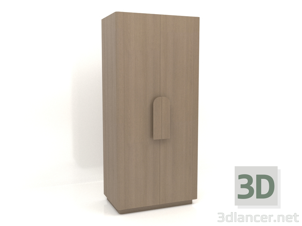 Modelo 3d Guarda-roupa MW 04 madeira (opção 2, 1000x650x2200, madeira cinza) - preview