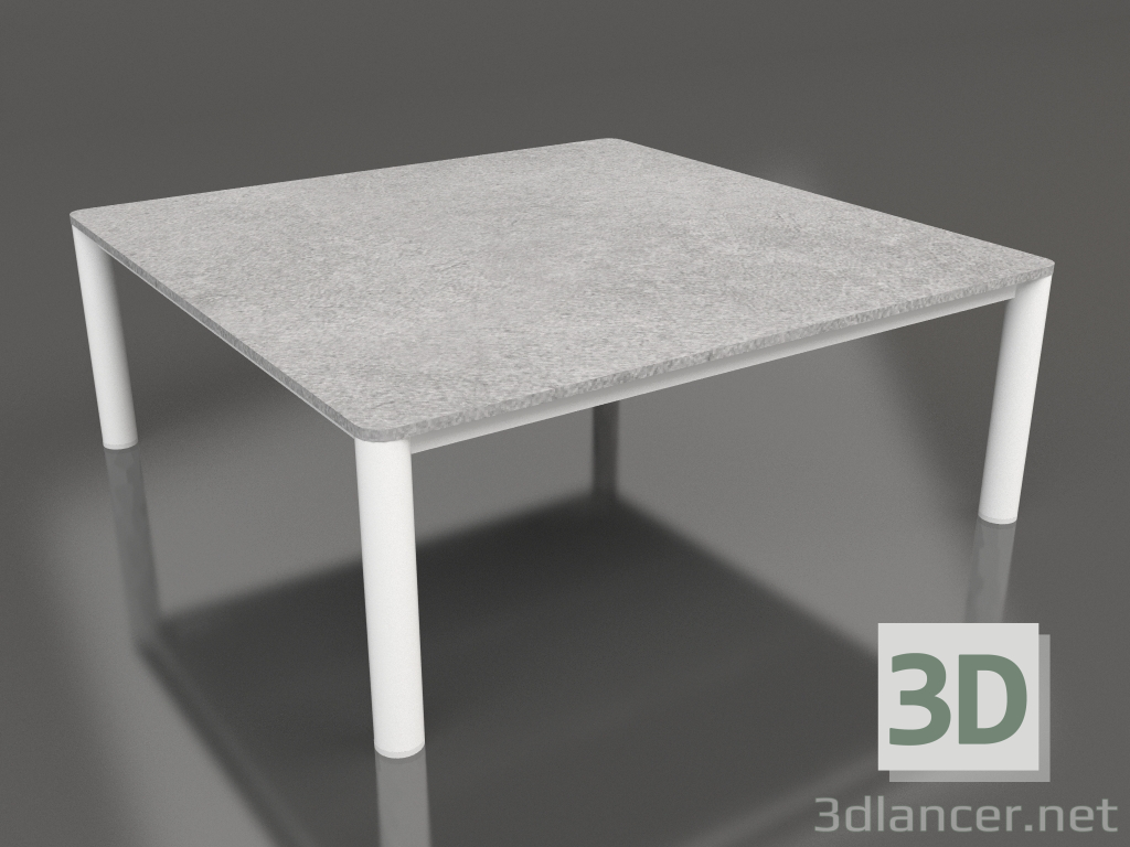 Modelo 3d Mesa de centro 94×94 (Branco, DEKTON Kreta) - preview