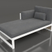 3d model Modular sofa, section 2 left, high back (White) - preview