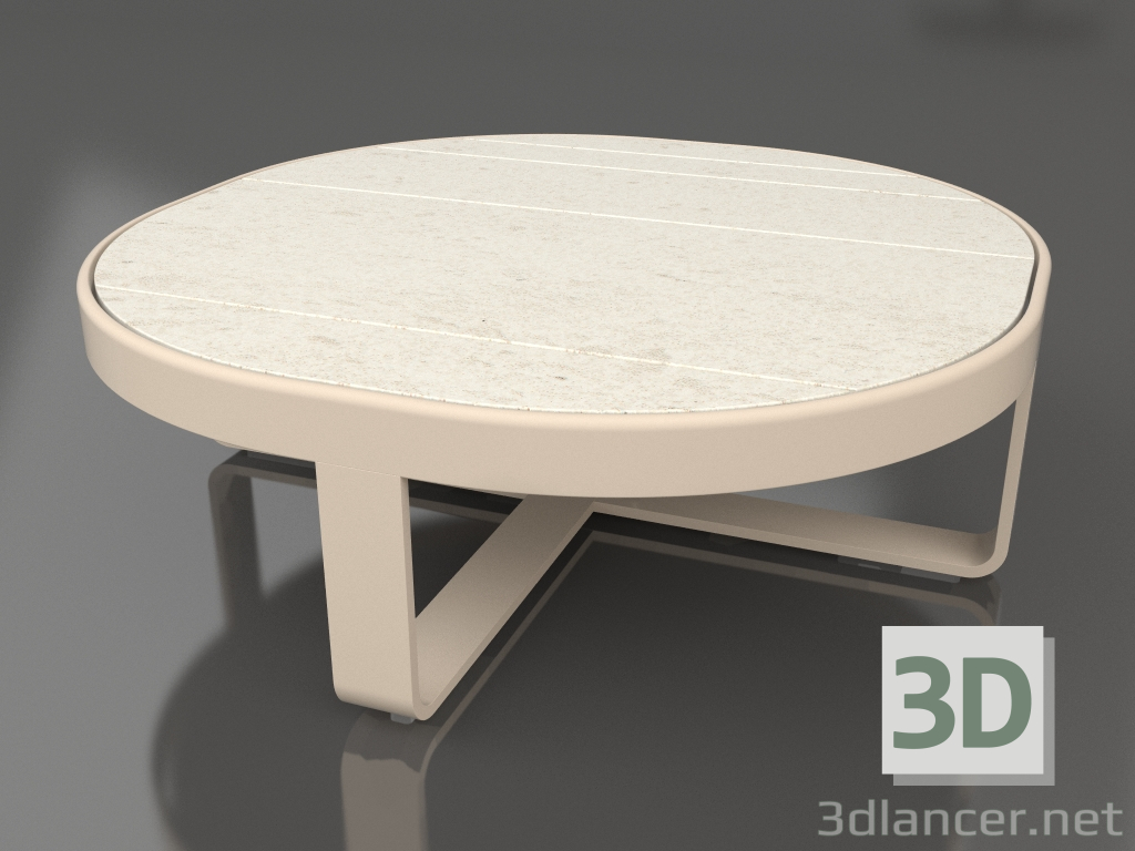 3d model Mesa de centro redonda Ø90 (DEKTON Danae, Arena) - vista previa