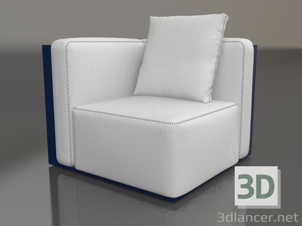 3d model Sofa module, section 6 (Night blue) - preview