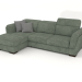 3d model Kelly sofa with ottoman (VOG 02) - preview