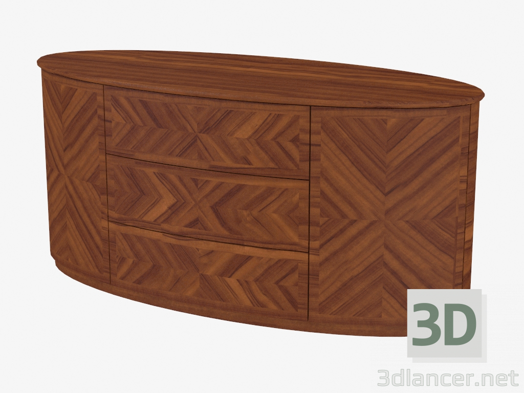 Modelo 3d Armário oval (Art. JSL 3205) - preview