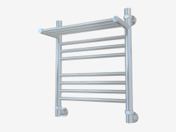 Heated towel rail Bohemia with a shelf (500x400)