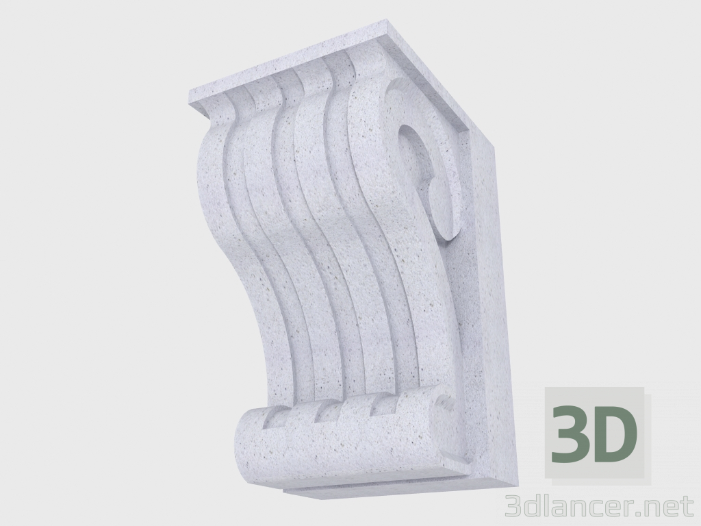 3d model Soporte delantero (FT18A) - vista previa