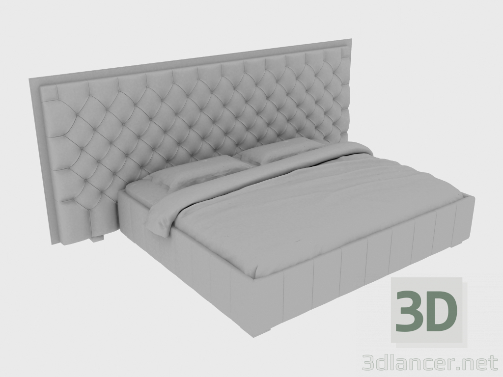 3d model Double bed NAPOLEON BED 200 (360x242xh147) - preview