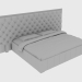 modèle 3D Lit double NAPOLEON BED 200 (360x242xh147) - preview