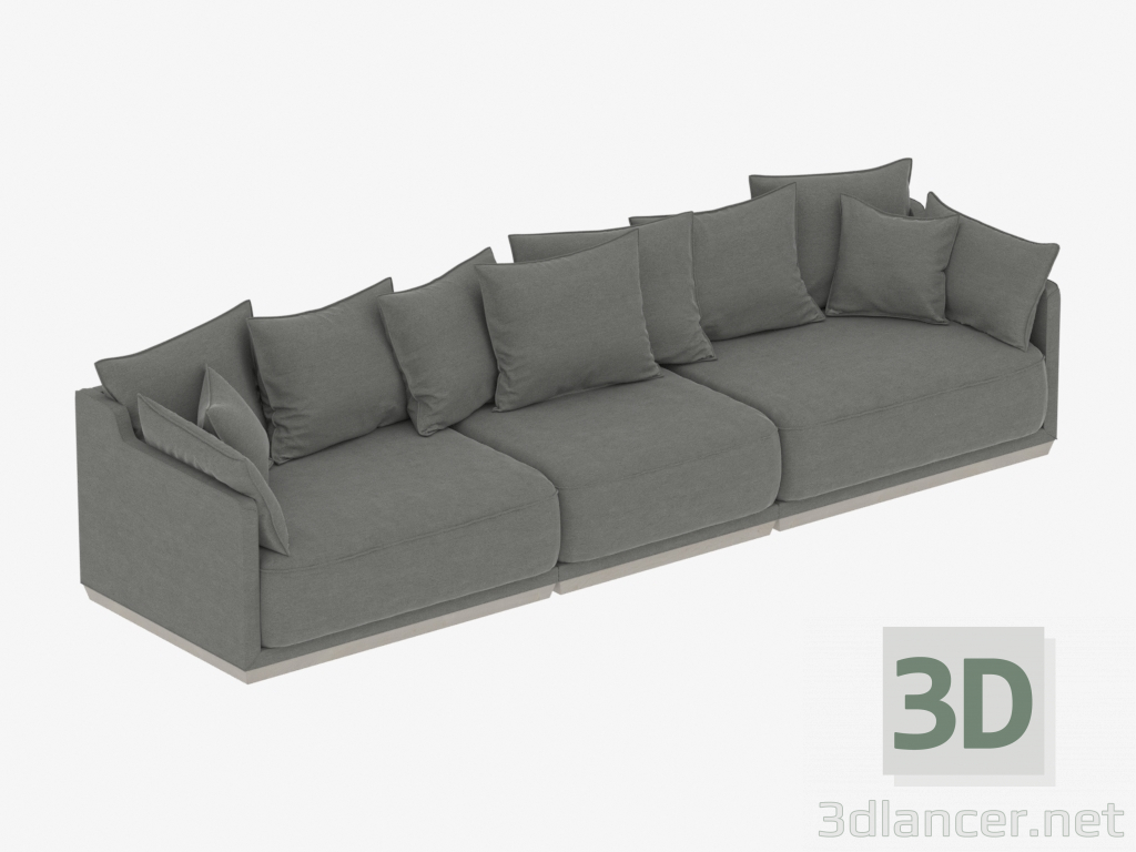 Modelo 3d Sofá modular SOHO 3420mm (art. 801-805-802) - preview