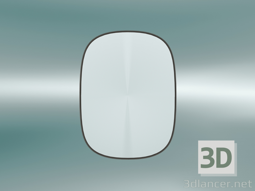 3d model Mirror Framed (Small, Taupe) - preview