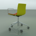 3d model Chair 0384 (5 castors, with armrests, LU1, with front trim, PO00118) - preview