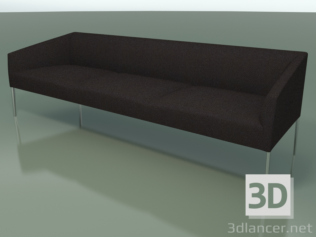 3d model Sofá triple 2713 (LU1) - vista previa