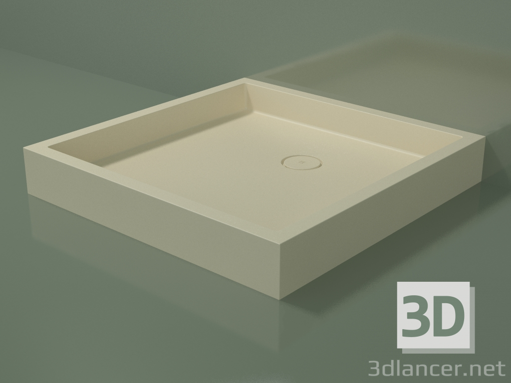 3D modeli Duş teknesi Alto (30UA0148, Bone C39, 100x100 cm) - önizleme