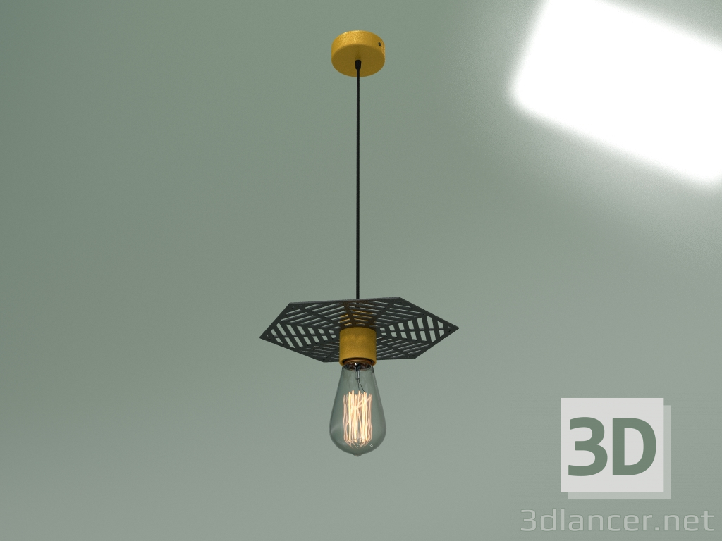 modello 3D Lampada a sospensione 50167-1 (bronzo-nero) - anteprima