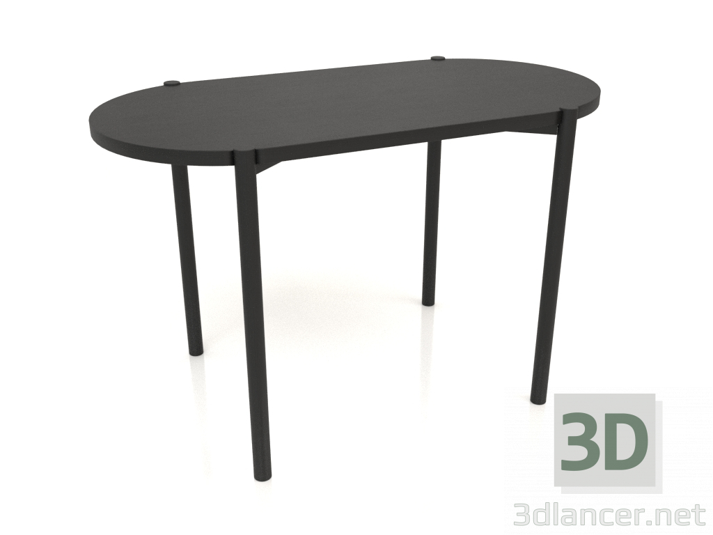 3d model Mesa de comedor DT 08 (extremo recto) (1200x624x754, madera negra) - vista previa