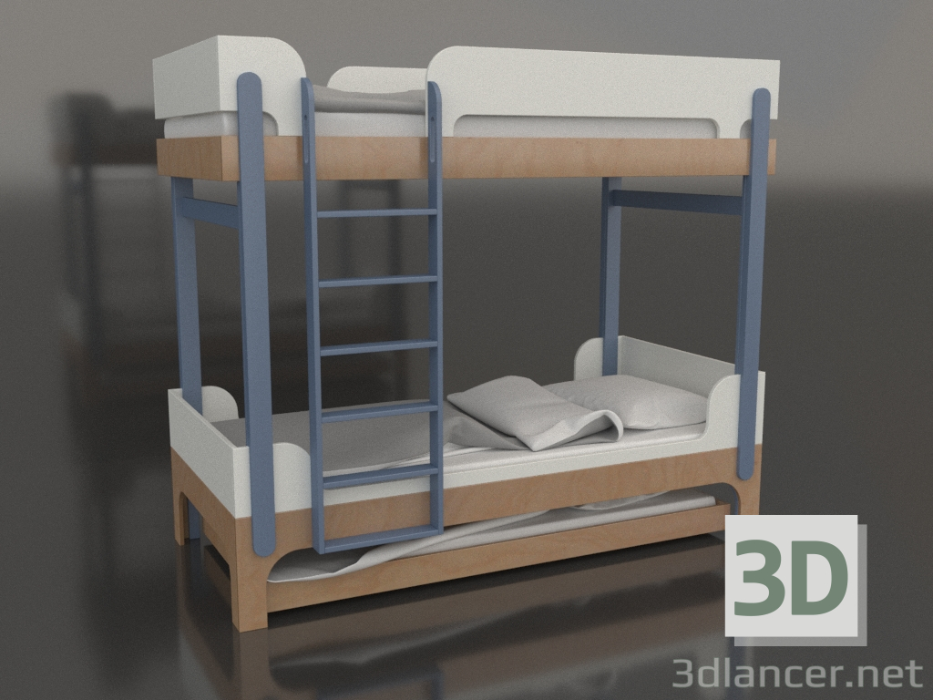 modello 3D Letto a castello TUNE U (UBTUA2) - anteprima