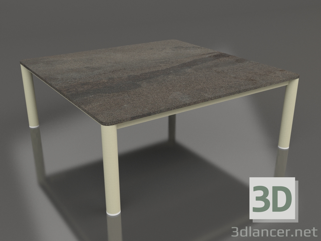 3D modeli Orta sehpa 94×94 (Altın, DEKTON Radyum) - önizleme