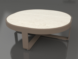 Table basse ronde Ø90 (DEKTON Danae, Bronze)