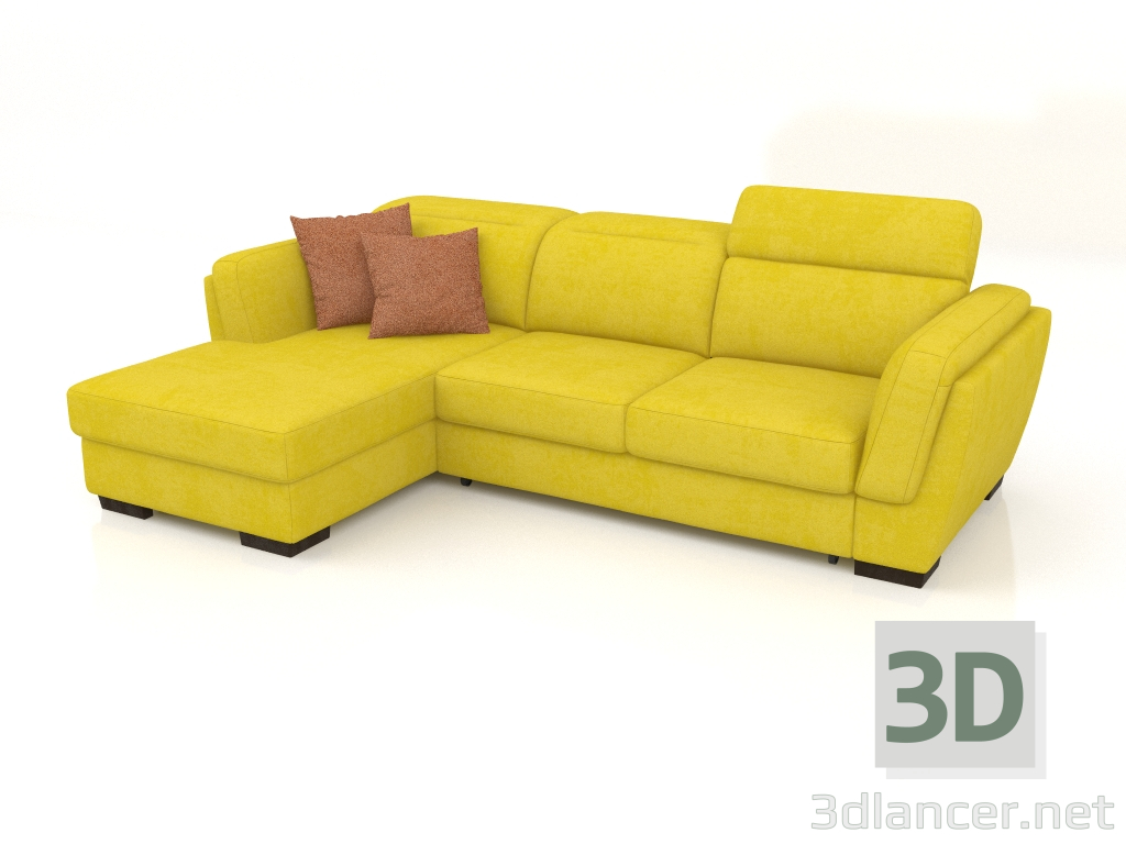 3d model Kelly sofa with ottoman (Zenit 12) - preview