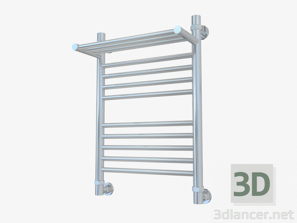 3d model Heated towel rail Bohemia with shelf (600x400) - preview